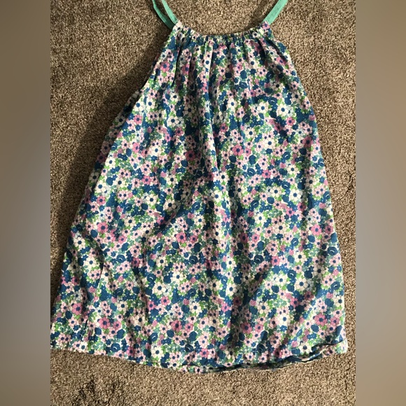 Mini Boden Printed Dress Set in Sea Breeze Blue Floral Print Size 7-8 Years - Picture 9 of 16